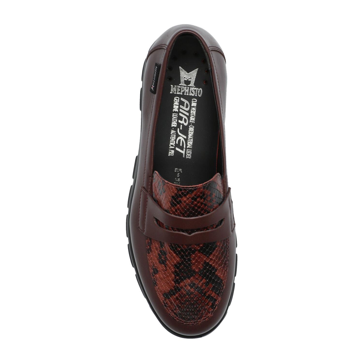 mocassins femme modèle Carima bordeaux - Mephisto